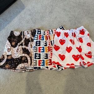 OFF-BRAND Graphic Shorts Set of 3 - Size: Medium